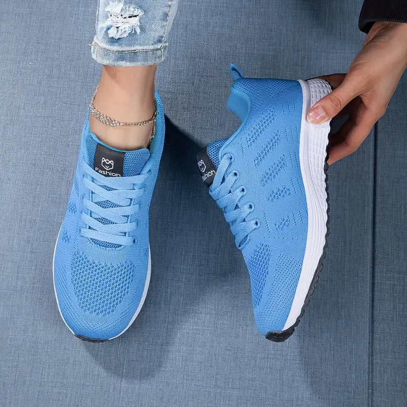 Damen Sneaker Atmungsaktives Mesh Leicht Bequem