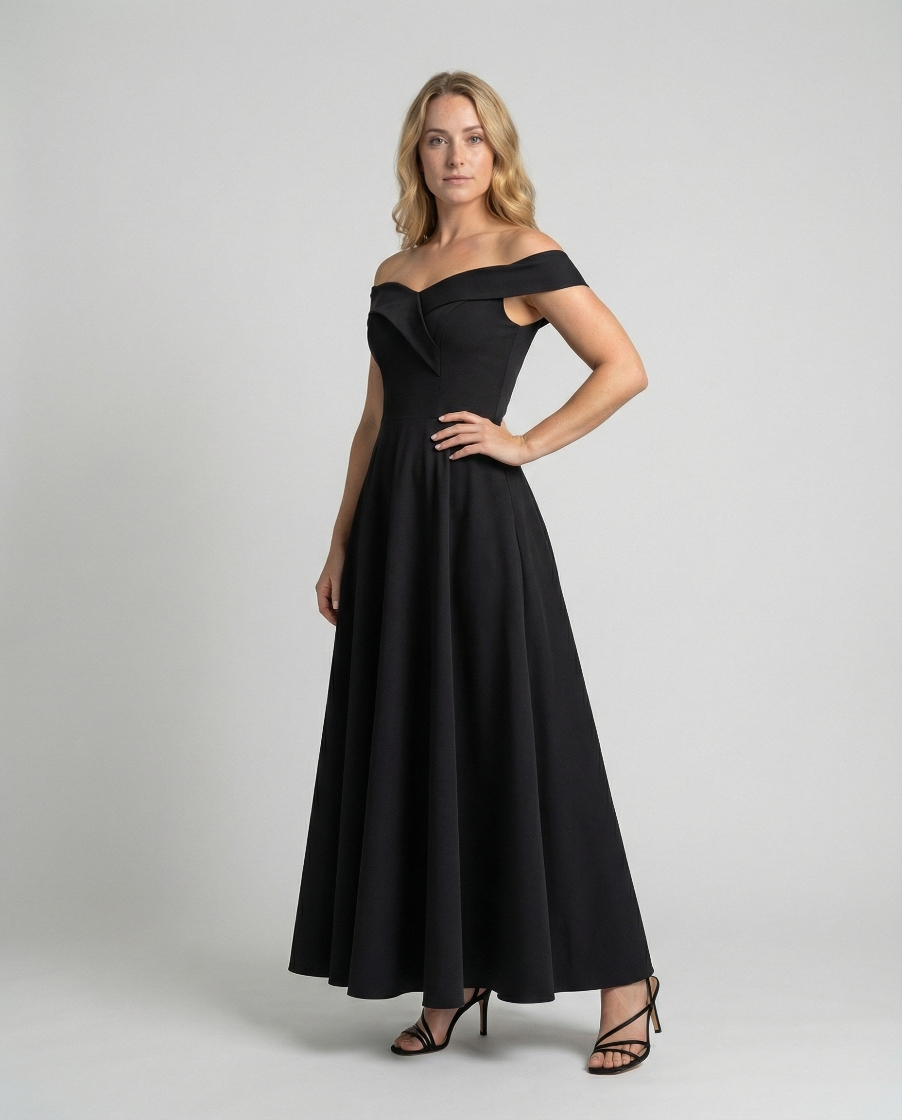 Elegantes Damen Off-Shoulder Abendkleid - Eveloria