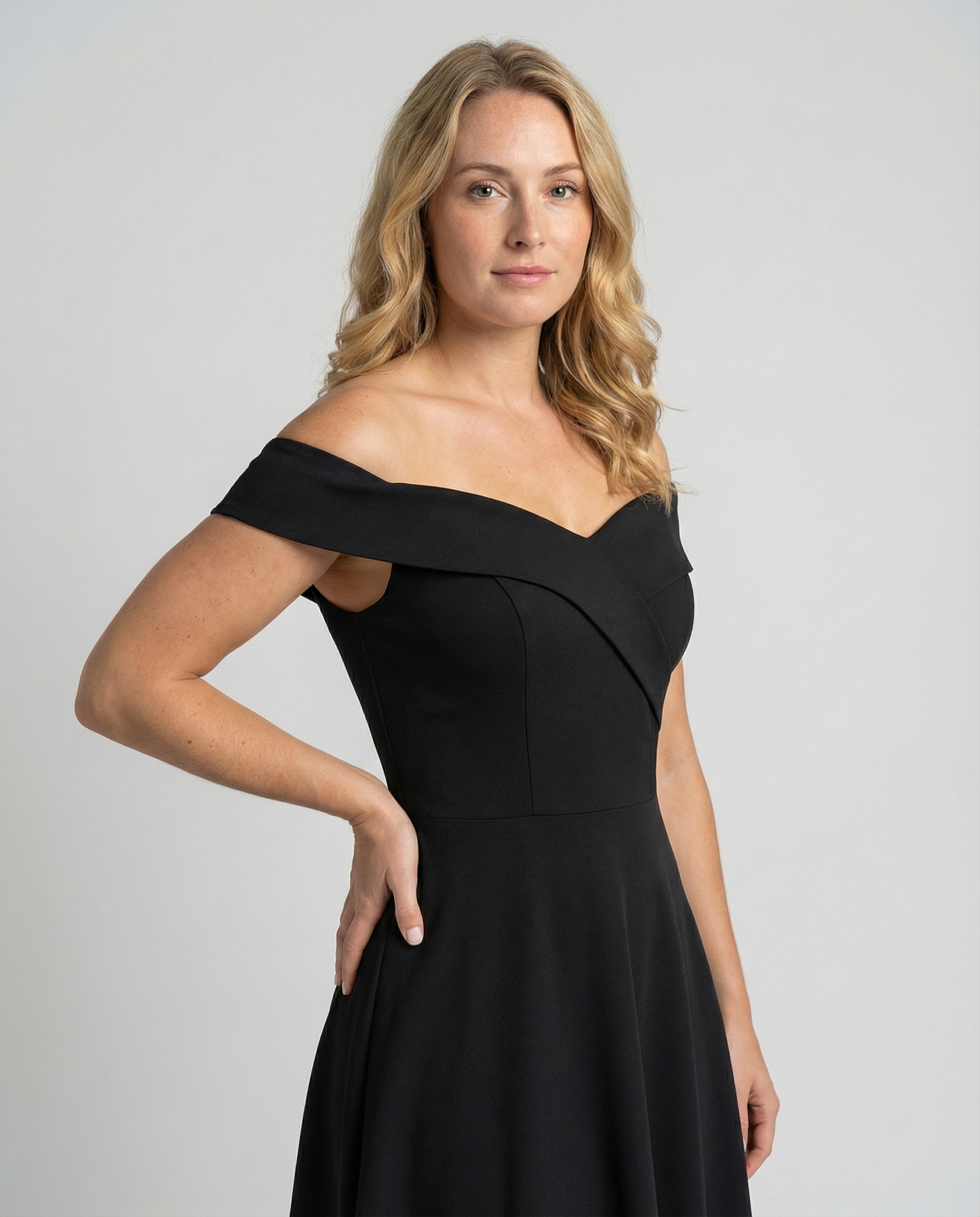 Elegantes Damen Off-Shoulder Abendkleid