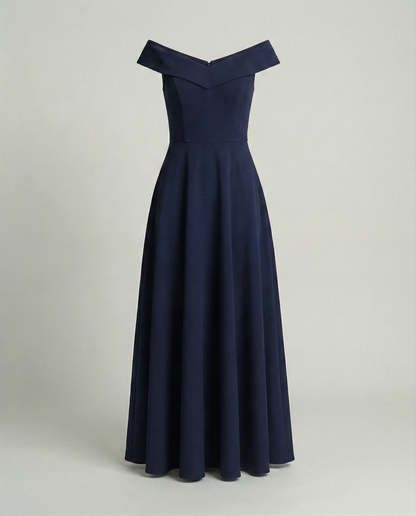Elegantes Damen Off-Shoulder Abendkleid