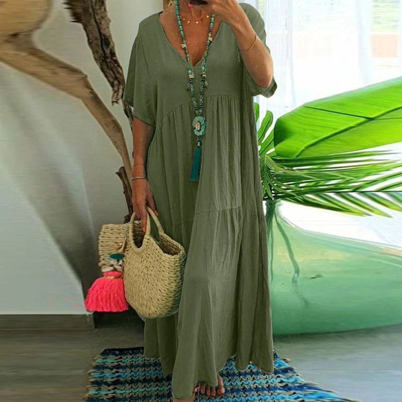 Eveloria Damen Langkleid Lässig