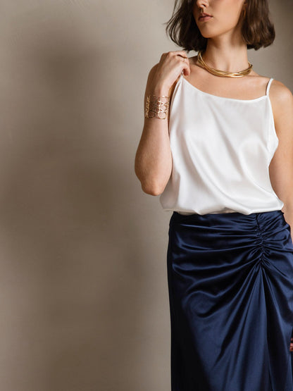 Eveloria Damen Seiden-Camisole Spaghettiträger