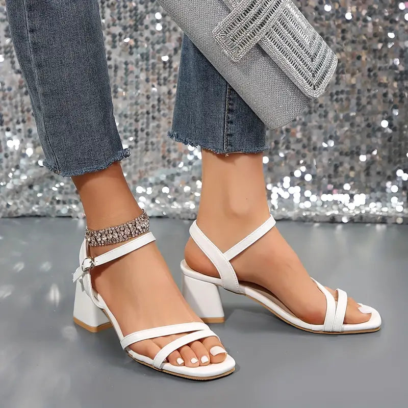 Eveloria Damen Sandalen Chic Schnallenschluss - Eveloria