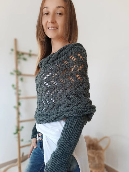 Eveloria Damen Strickschal Bequem