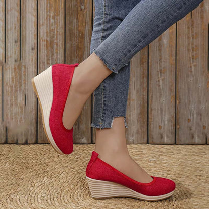 Eveloria Damen Keilschuhe Lässig