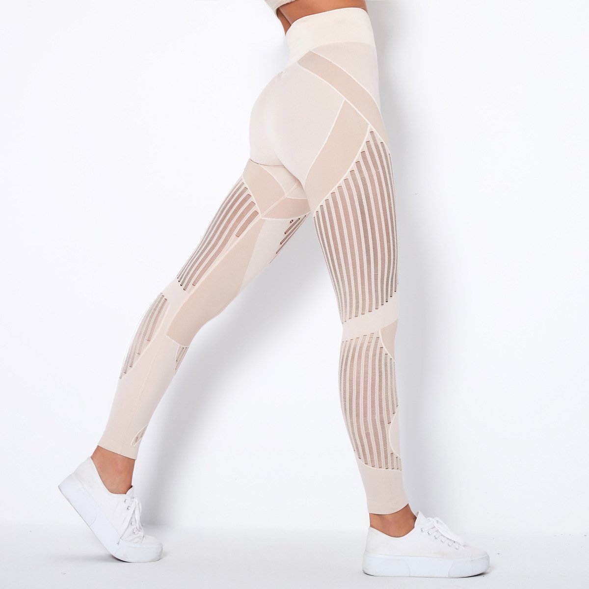 Eveloria Damen Hochtailligen Yogahose Po-Lifting-Effekt