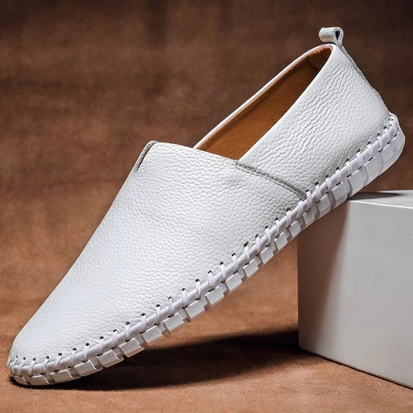 Herren Slip-On Loafers Leder Braun