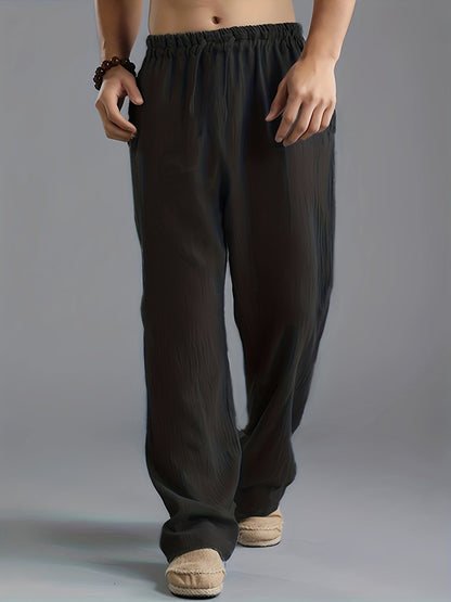 Herren Leinenhose Komfort Lang - Eveloria