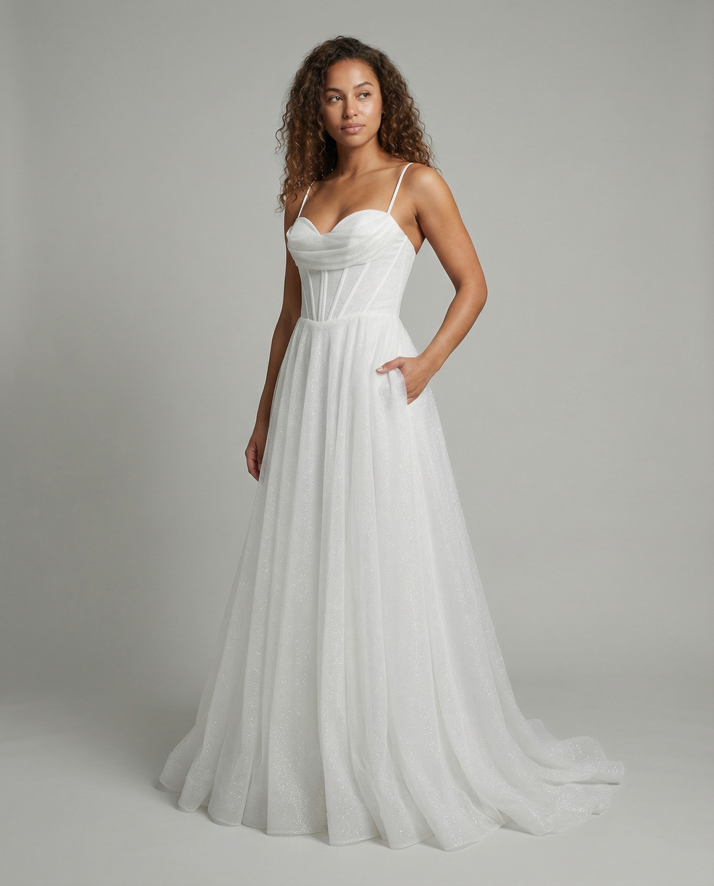 Damen Glitzer Ballkleid - Eveloria