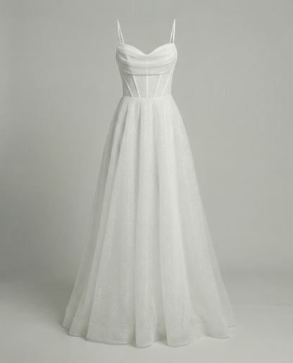 Damen Glitzer Ballkleid
