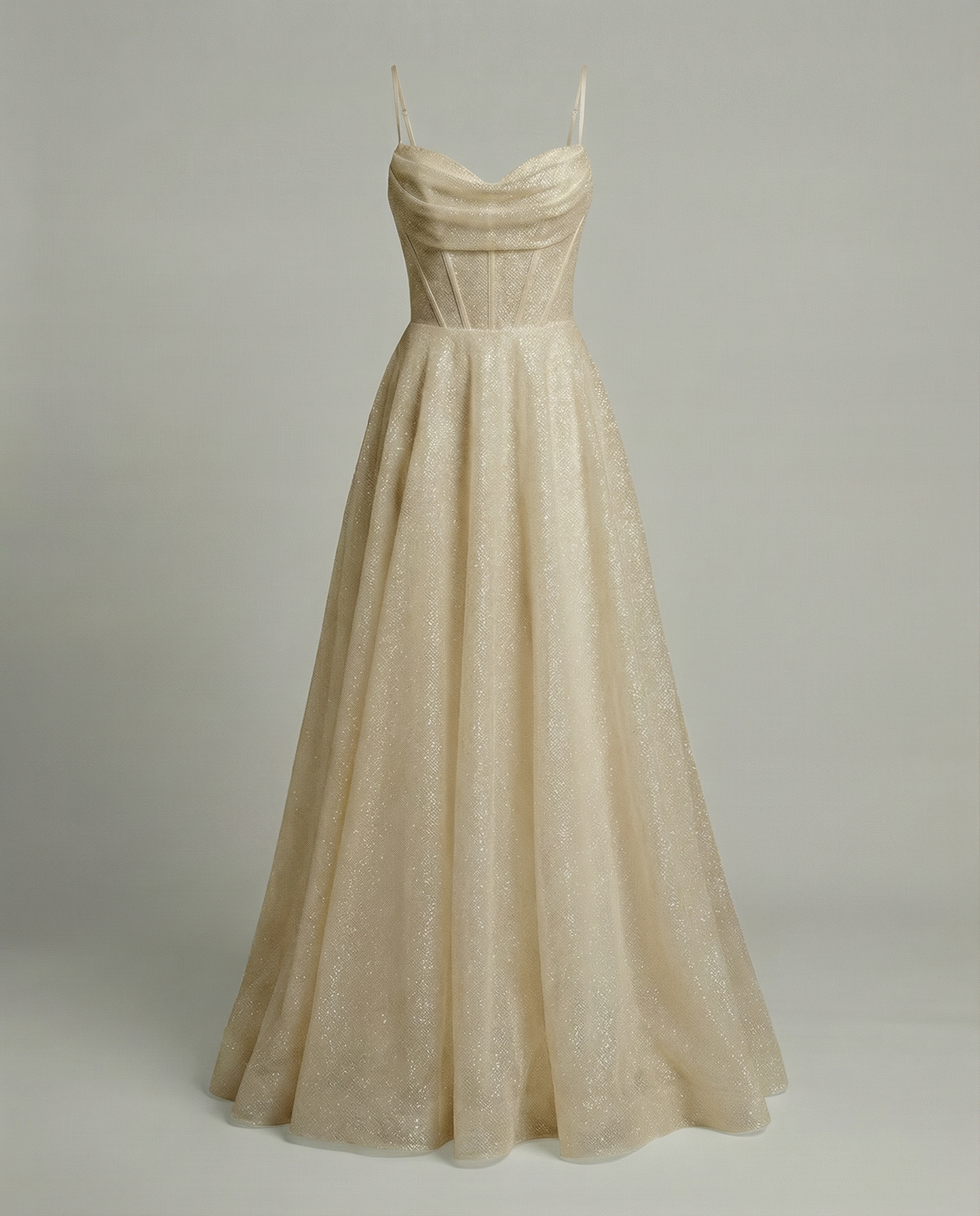 Damen Glitzer Ballkleid