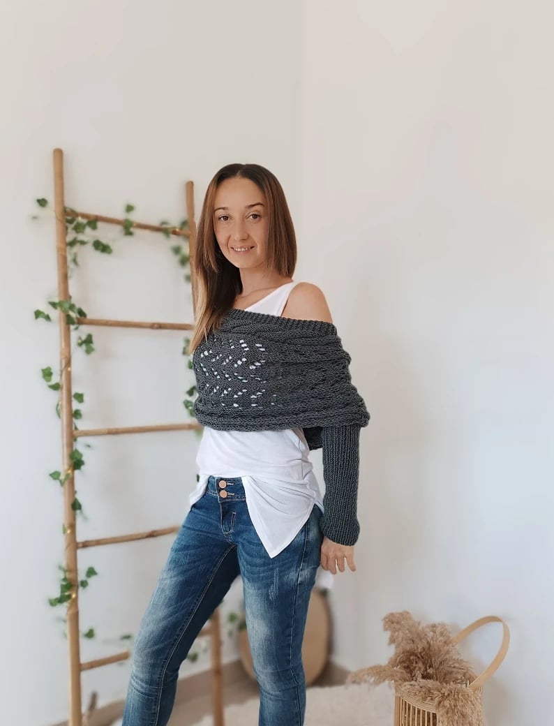Eveloria Damen Strickschal Bequem