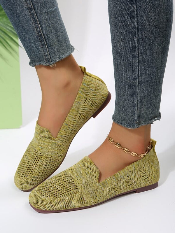 Damen Flachschuhe Runde Zehenpartie Sommer