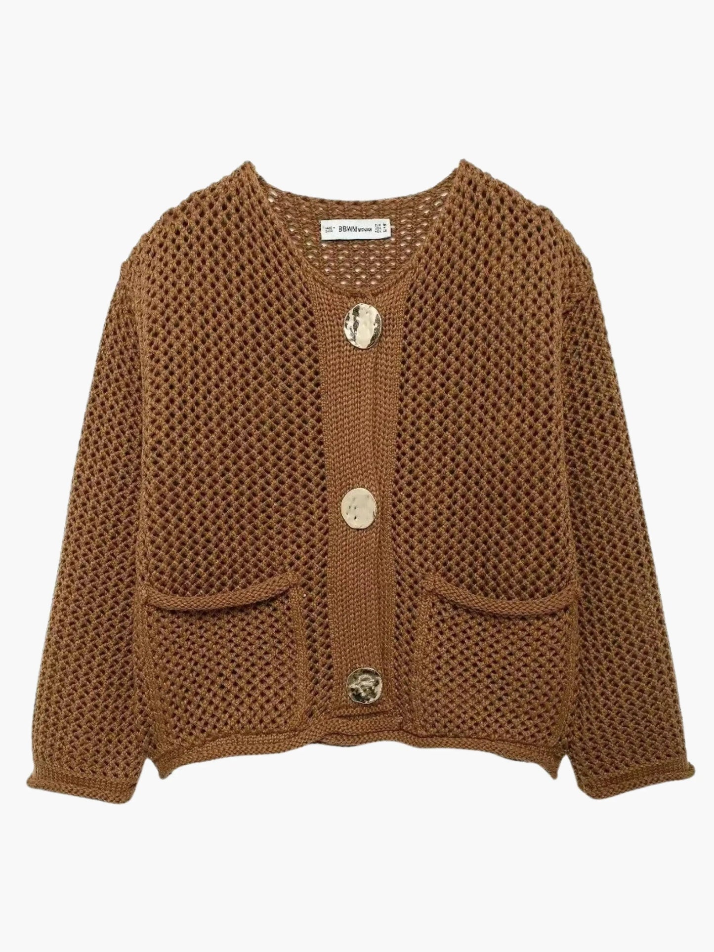 Lya Damen Grobstrick Strickjacke