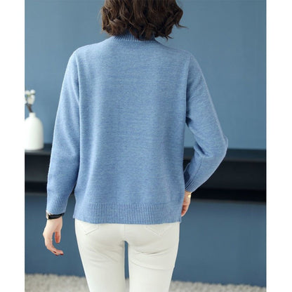 Damen Strickpullover mit Knöpfen Romana