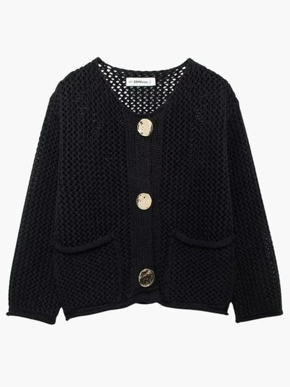 Lya Damen Grobstrick Strickjacke