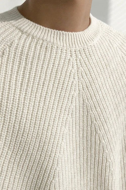 Eveloria Herren Pullover Gerippt Elegantes Design