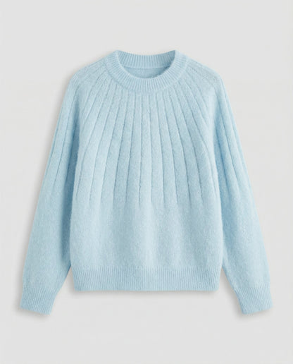 Damen Strickpullover Fluffig