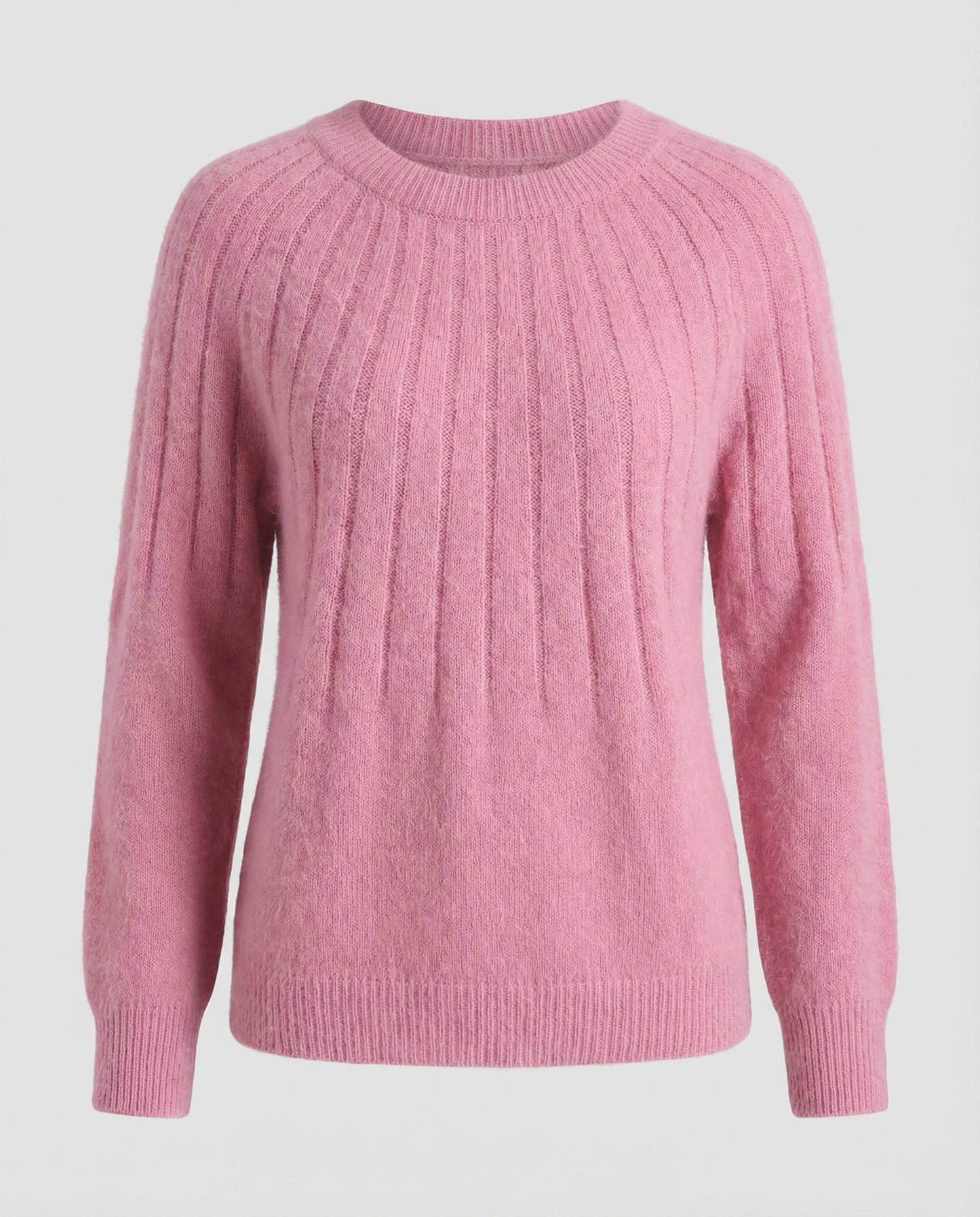 Damen Strickpullover Fluffig