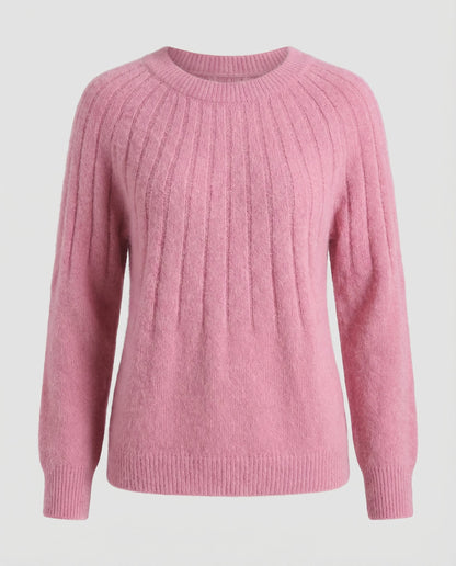 Damen Strickpullover Fluffig