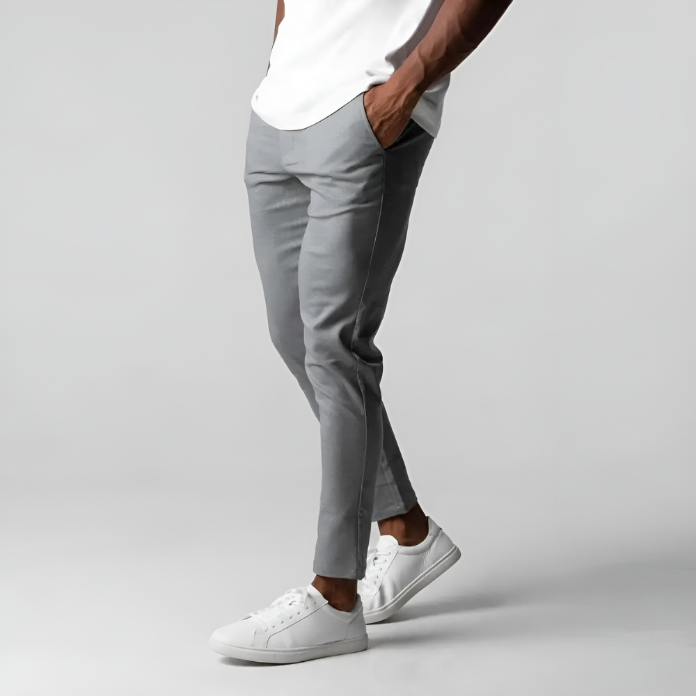 Herren Slim Fit Hosen Business Casual