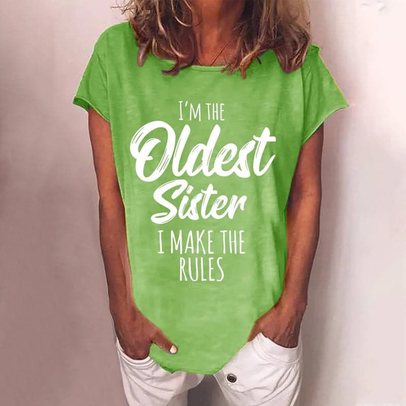 Eveloria Damen T-Shirt Rundhals Buchstabendruck