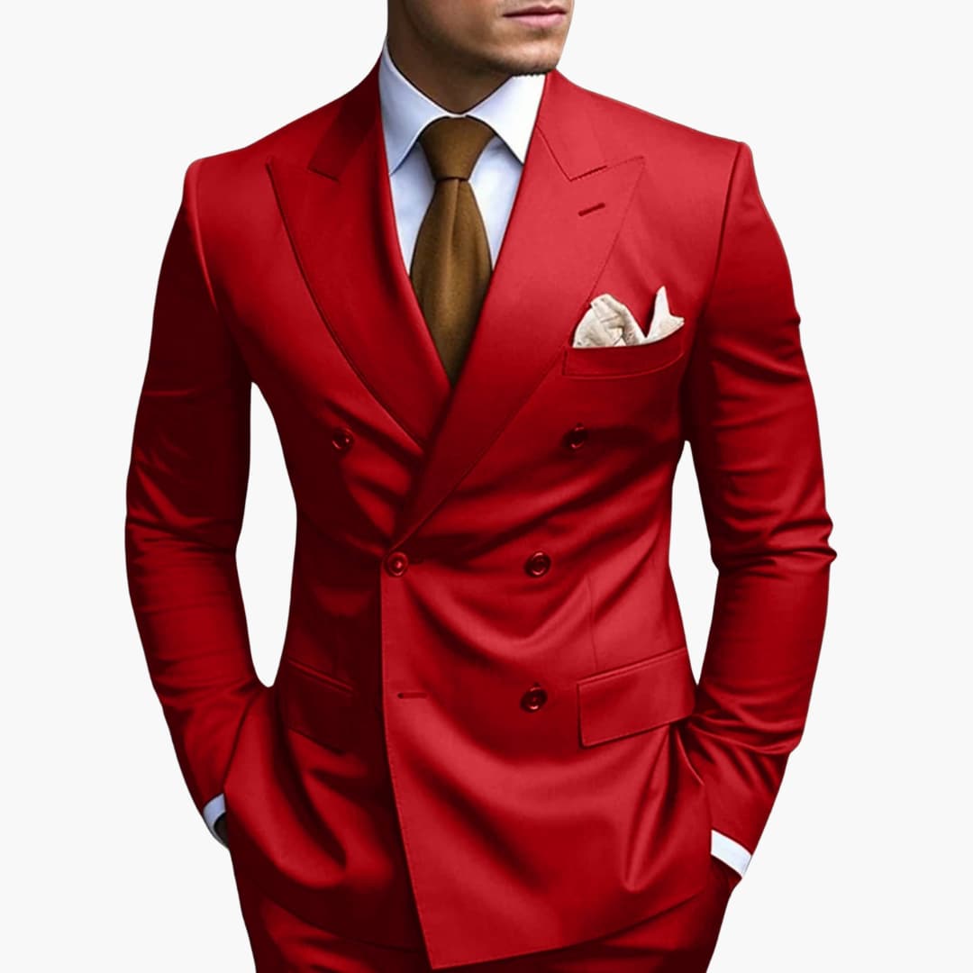 Herren Zweireiher Anzug Elegant