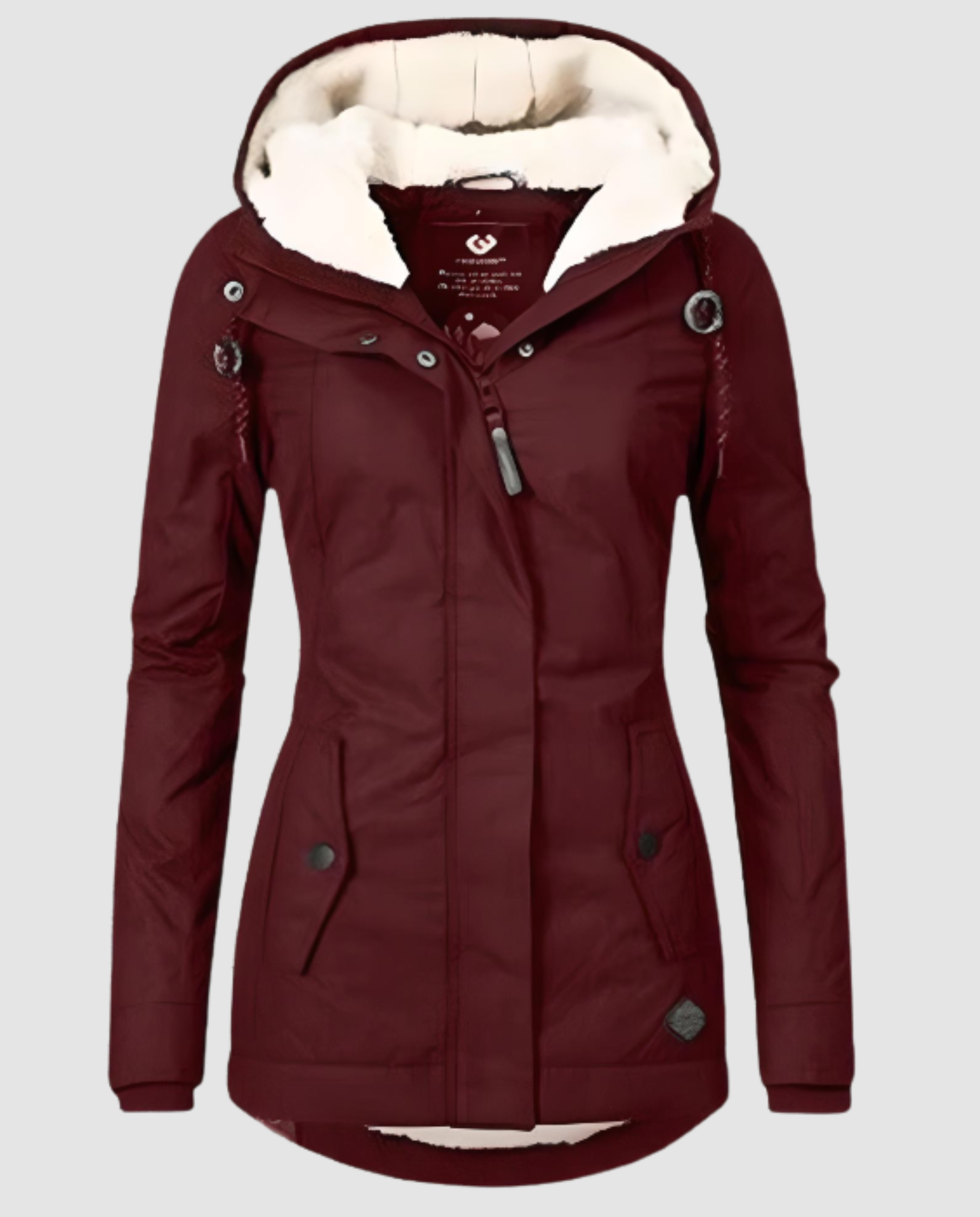 Damen Winterjacke Lang Gefüttert