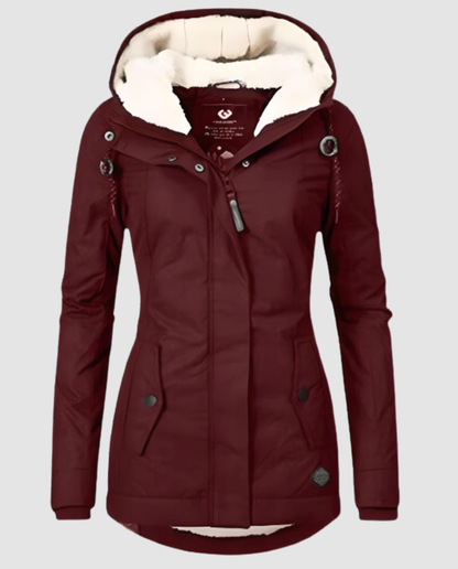 Damen Winterjacke Lang Gefüttert
