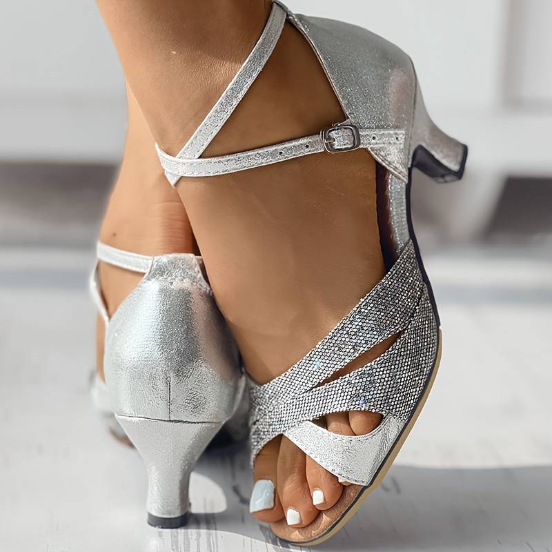 Eveloria Damen Pumps mit Pailletten