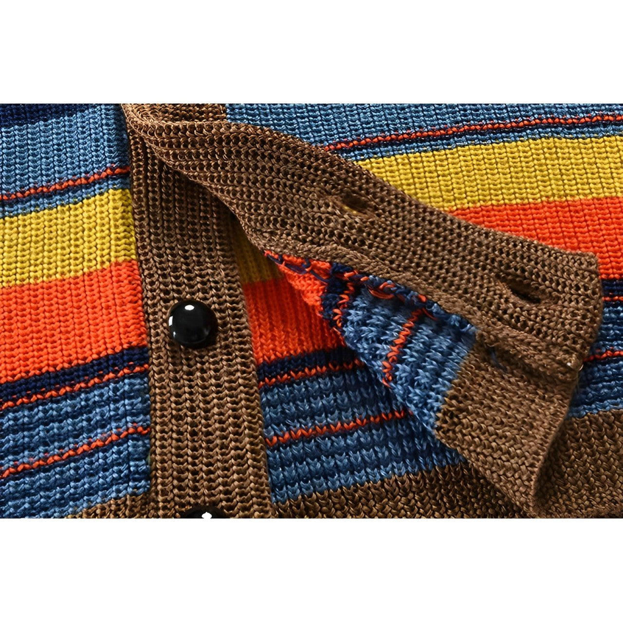 Herren Retro Cardigan Strickpullover