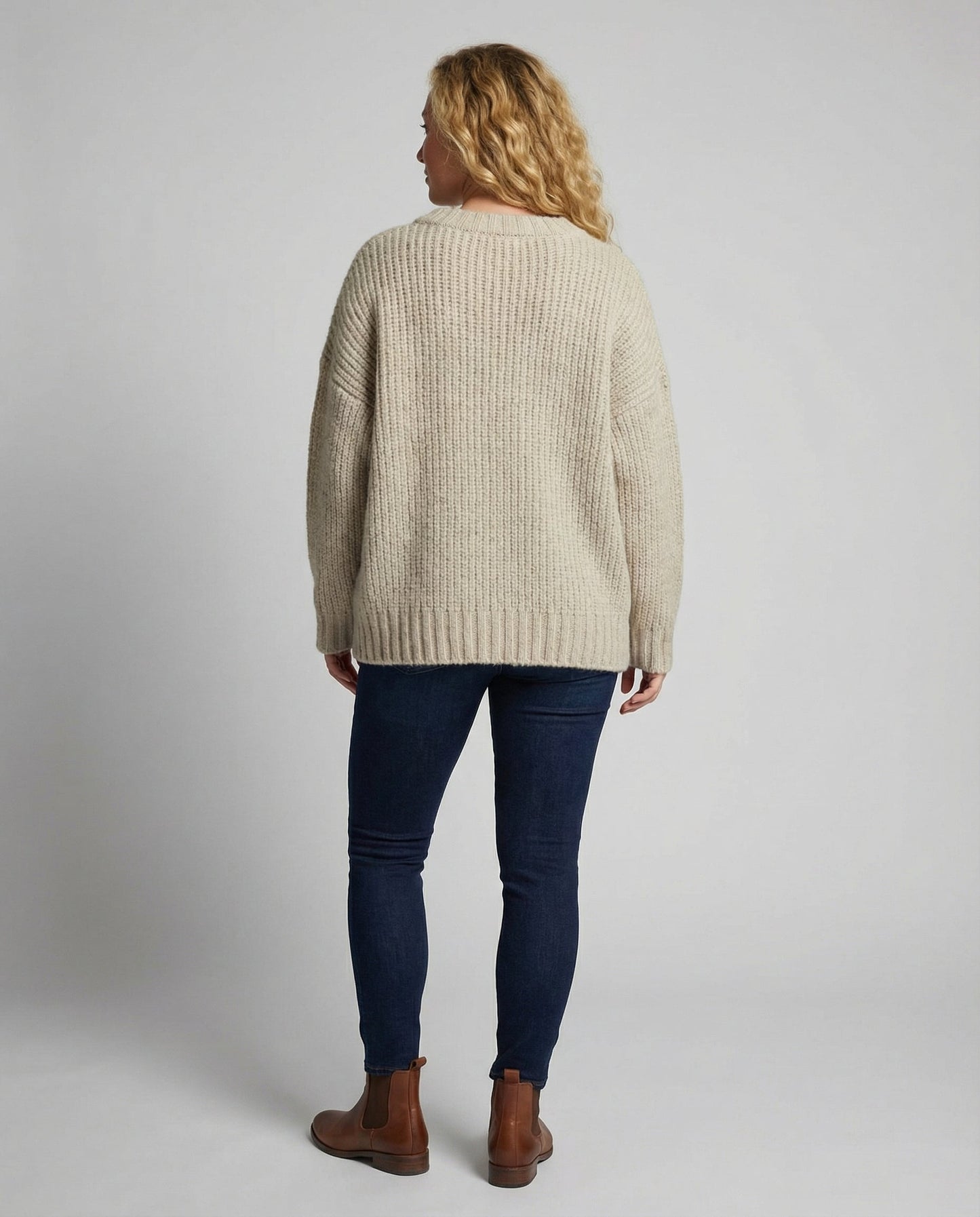 Damen Oversize Pullover Bequem