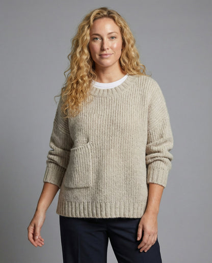 Damen Oversize Pullover Bequem - Eveloria