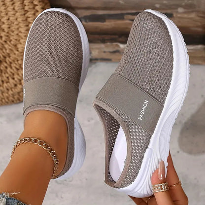 Eveloria Damen Orthopädische Slip On Schuhe Klettverschluss