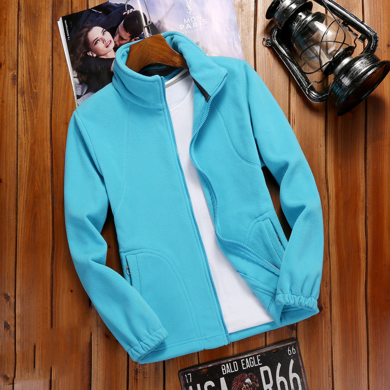 Damen Fleecejacke Reißverschluss Stehkragen Fleece