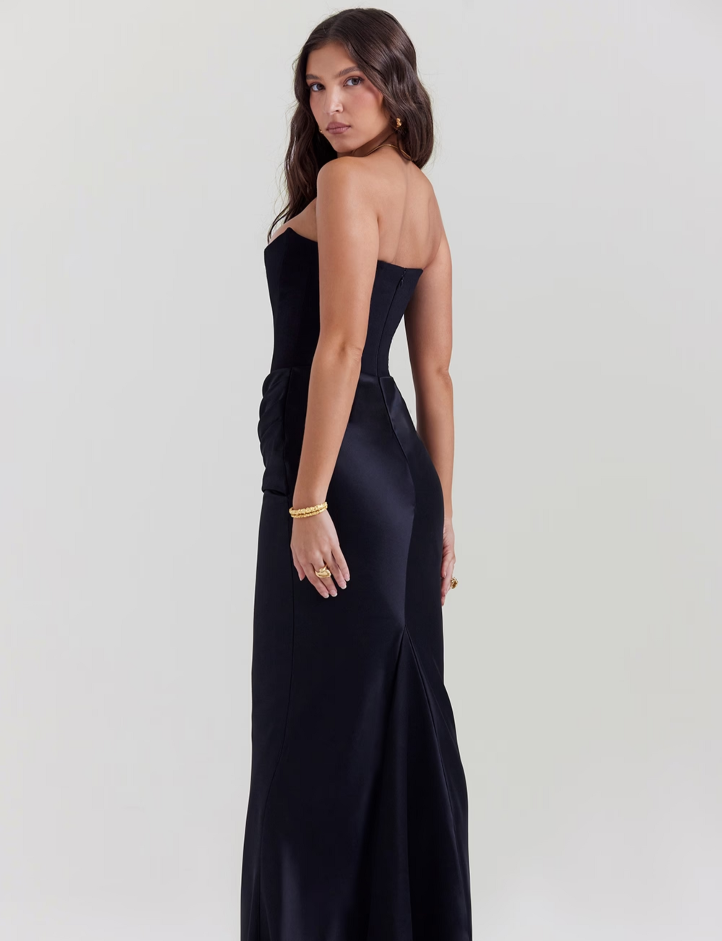 Eveloria Damen Maxi Korsettkleid