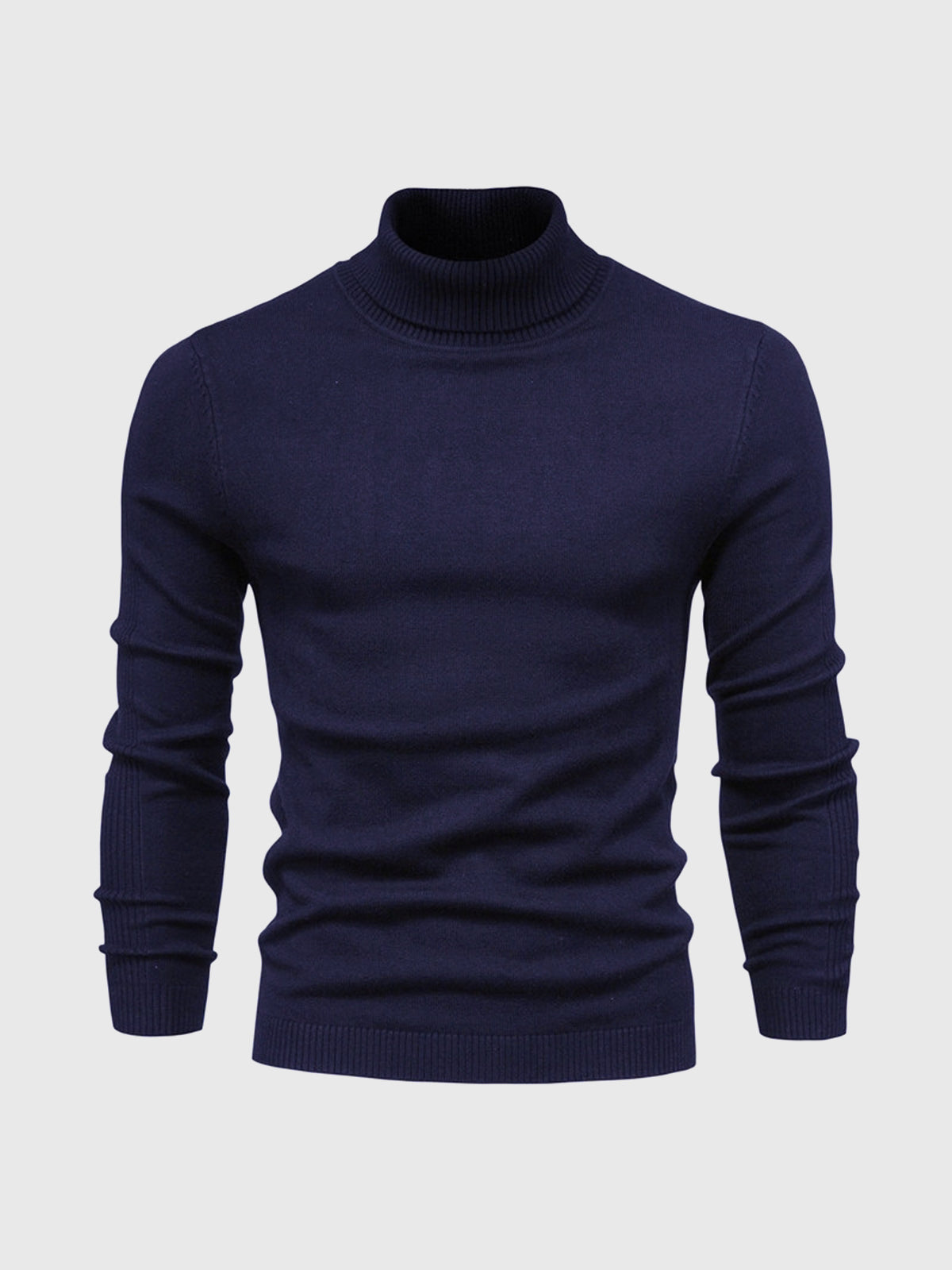 Herren Rollkragenpullover Baumwolle Elegantes Strickdesign