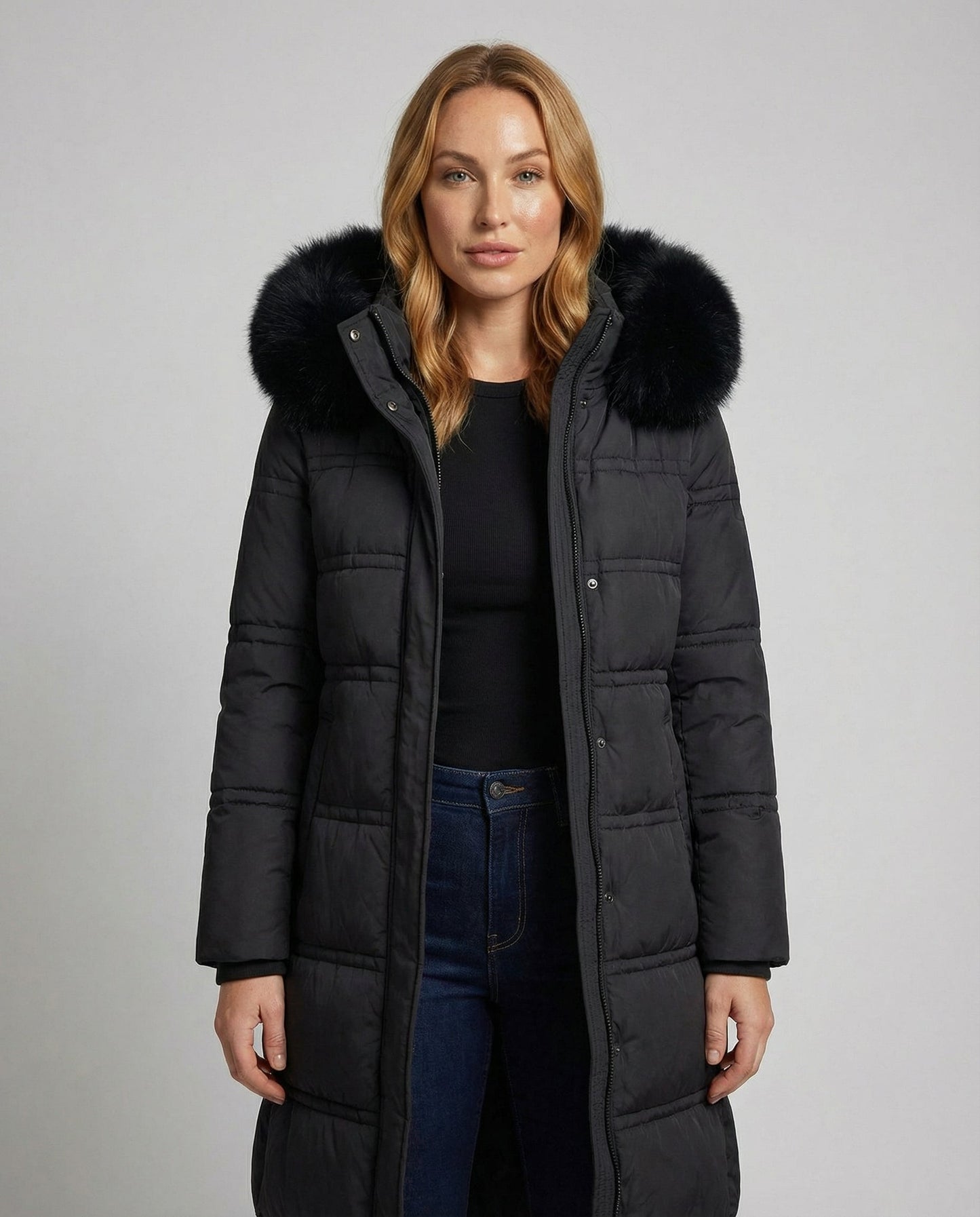 Damen Taillierter Wintermantel