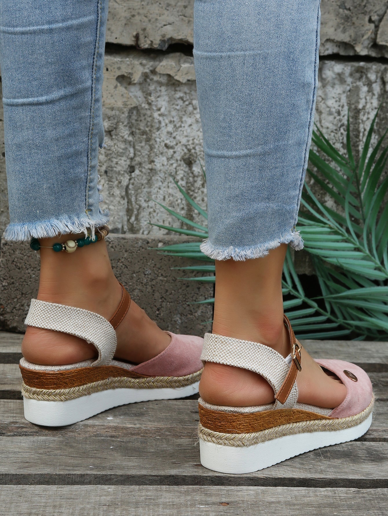 Eveloria Damen Orthopädische Espadrilles Braun