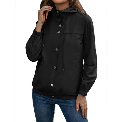 Eveloria Damen Regenjacke Mit Kapuze