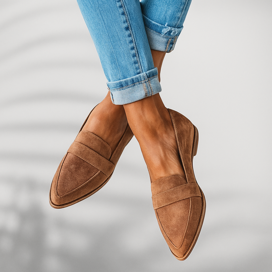 Damen Zehen-Loafer Schlanke Bequem
