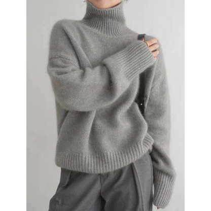 Damen Rollkragenpullover Loose Fit