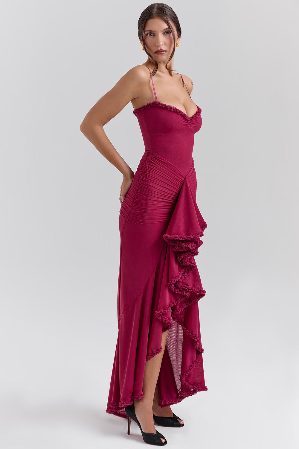 Damen Abendkleid Figurbetont Elegantes es Kleid