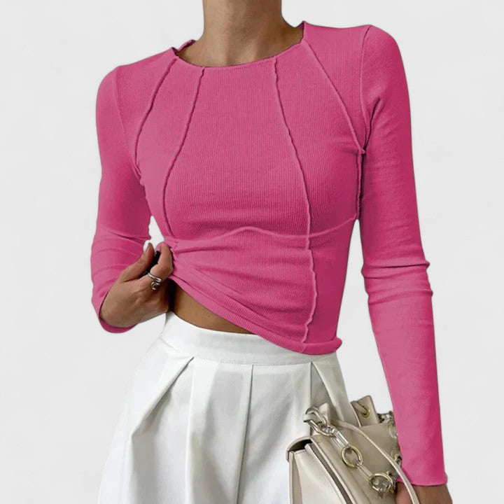 Damen Langarmshirt Enganliegend