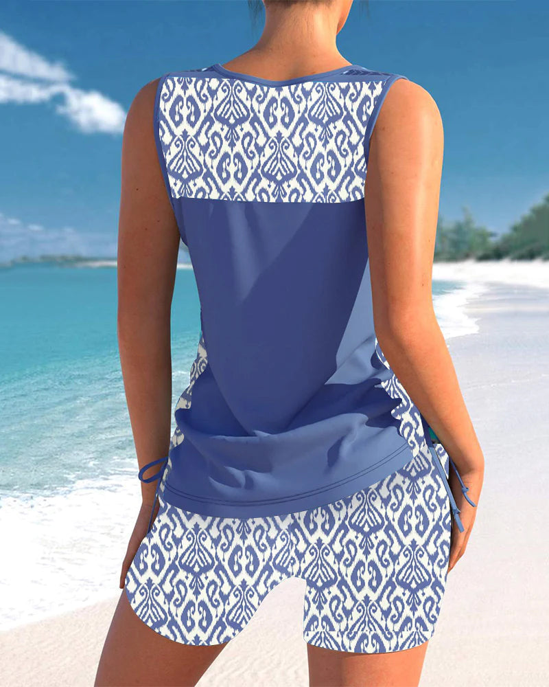 Eveloria Damen Tankini Badeanzug Set