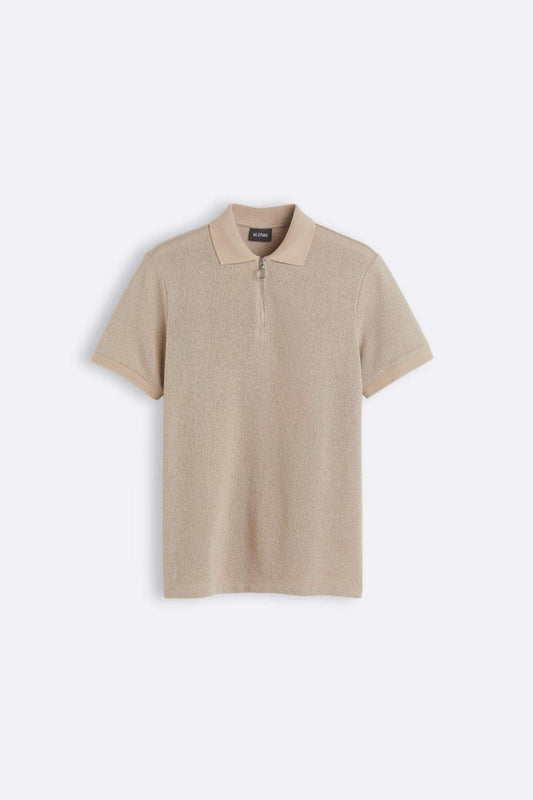 Herren Poloshirt Strick Reißverschluss Modern - Norvielle