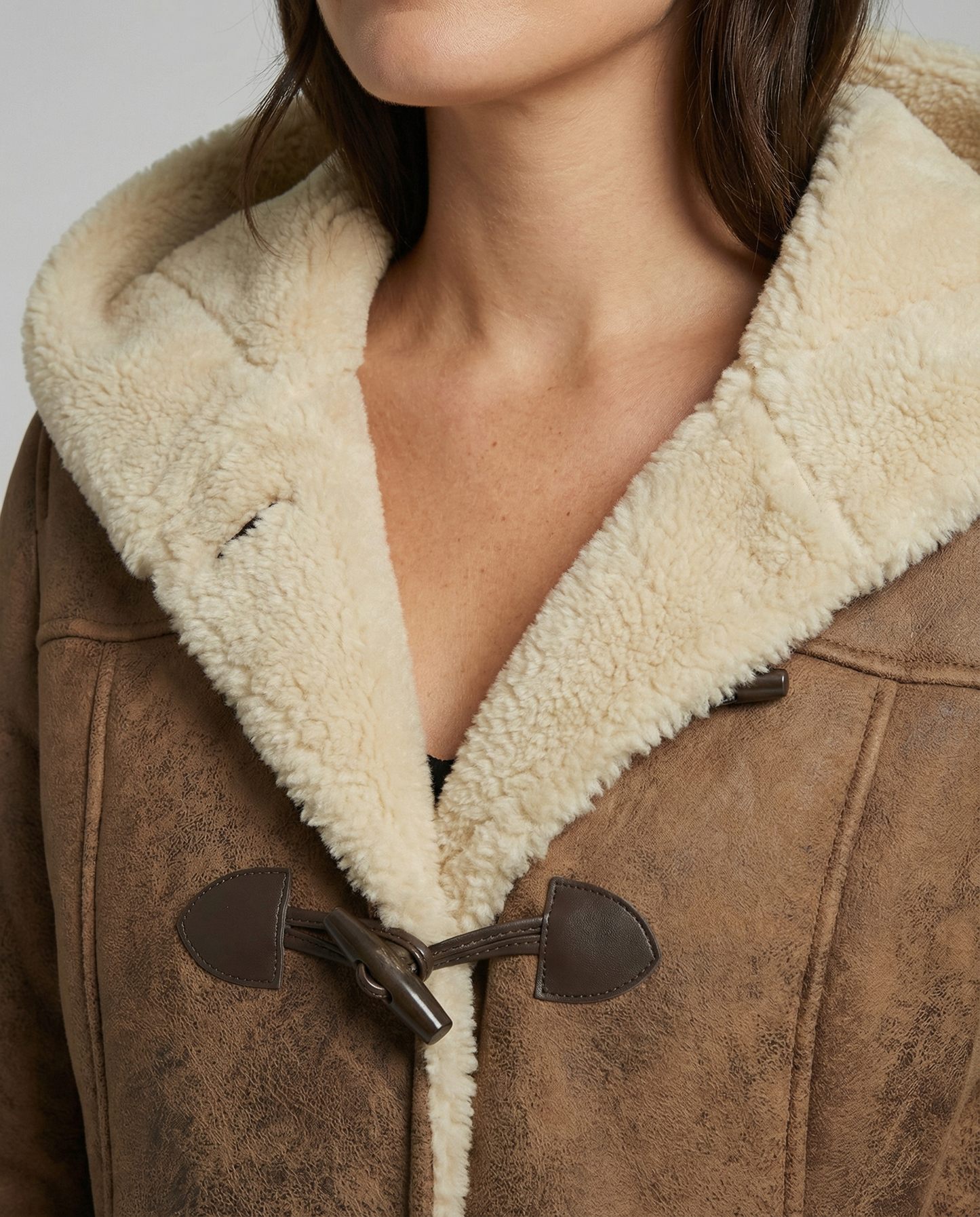 Eveloria Damen Kapuzenjacke Dicker Stoff