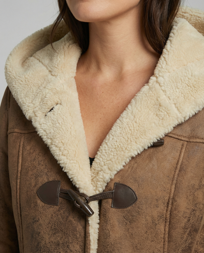 Eveloria Damen Kapuzenjacke Dicker Stoff