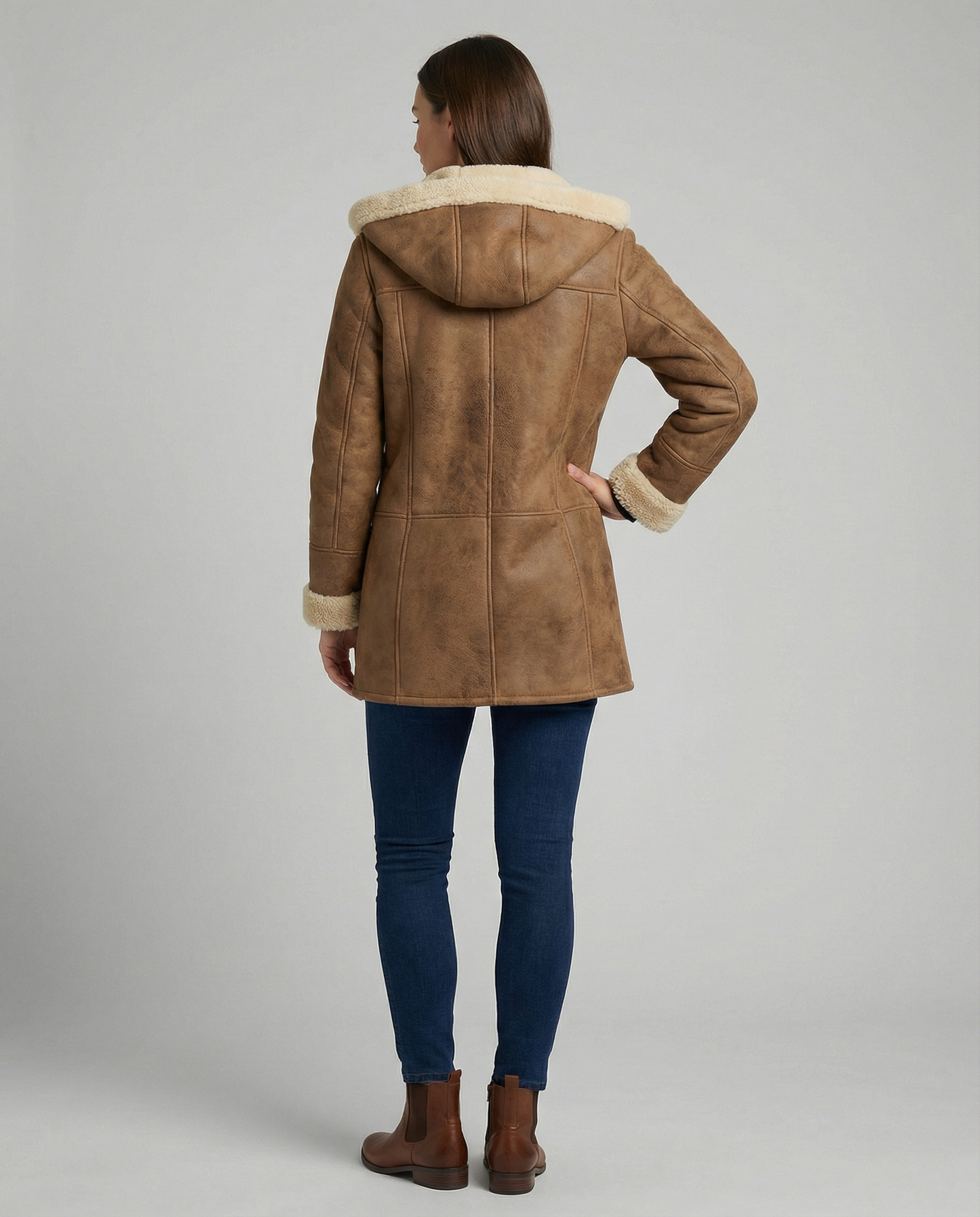 Eveloria Damen Kapuzenjacke Dicker Stoff