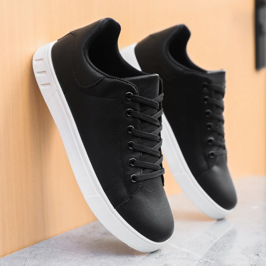 Herren Freizeit-Sneaker Schnürung Schwarz - Eveloria